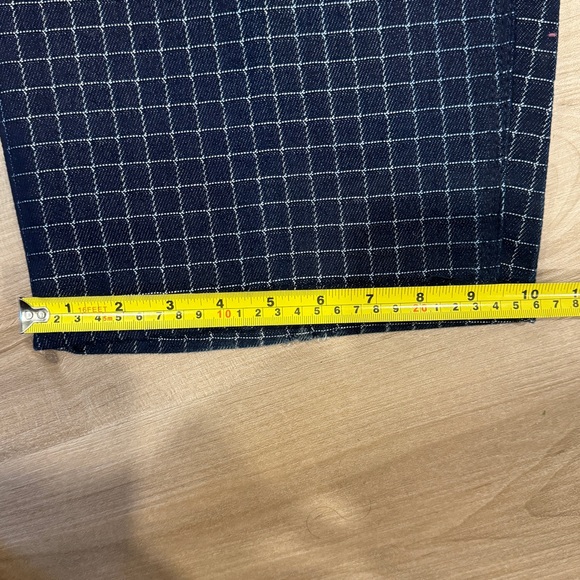 Y2K Mecca Medina 36 Waist Wide Leg (10in)Carpenter Style Jeans Checkered Pattern - Picture 9 of 14